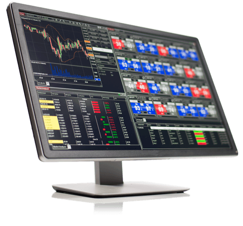 The NinjaTrader platform on a desktop monitor
